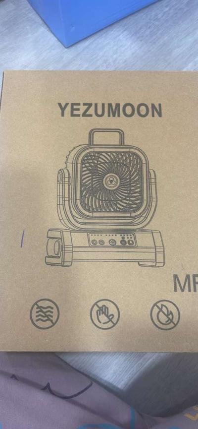 30000wAh LED Camping Fan with Remote 4 Speeds