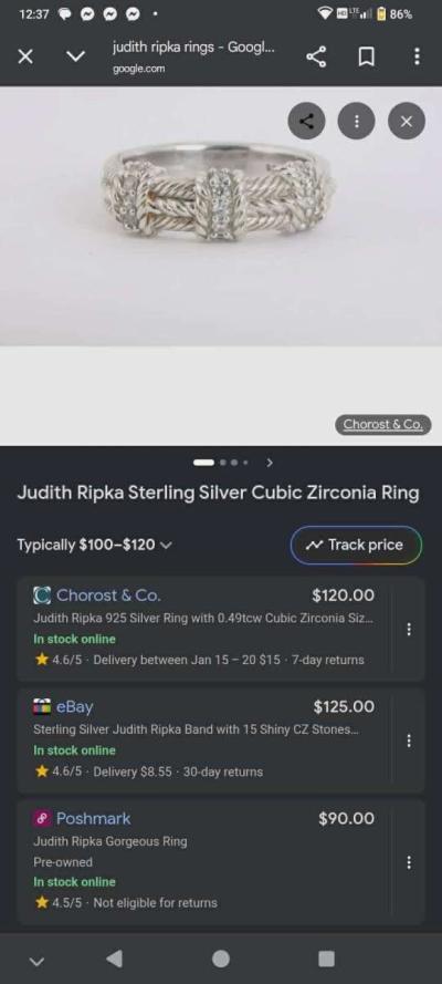 Judith ripka ring - Thumbnail 2