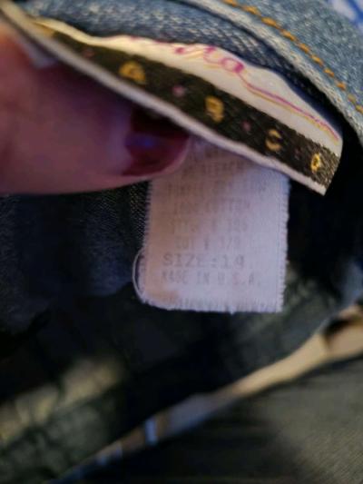 LIKE NEW Diana Marco Jean skort size 14 - Thumbnail 4