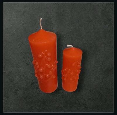 Red Floral Candles - Thumbnail 1