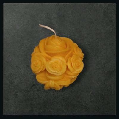Yellow Rose Candle Set - Thumbnail 1