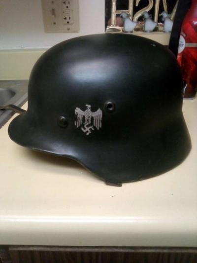 world war II German heare helmet - Thumbnail 3