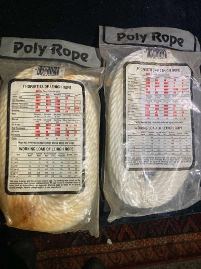 Lehigh 14 in x 50 ft Twisted Poly Rope - Thumbnail 2