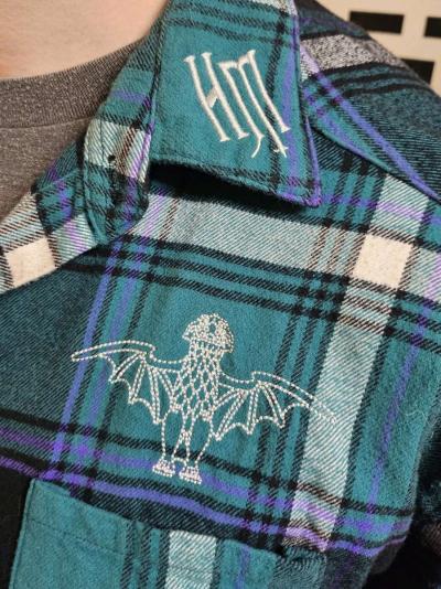 Cakeworthy Disney Haunted Mansion Black Watch Plaid Flannel - Thumbnail 3