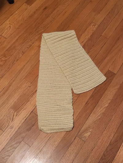 tan scarf hand crochet - Thumbnail 2