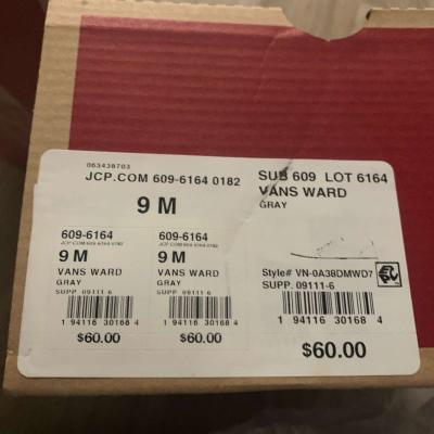 vans white and black strips - Thumbnail 3