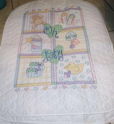 Baby Squares Quilt crossstitch blanket - Thumbnail 6