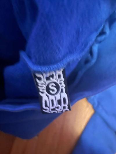 authentic sp5der blue hoodie - Thumbnail 3