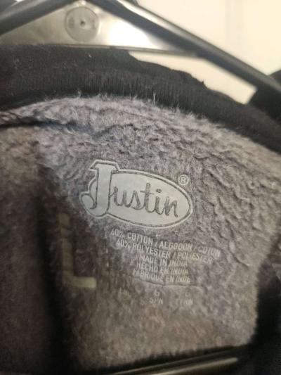 Justin Boots Mens Fleece Hoodie - Thumbnail 3