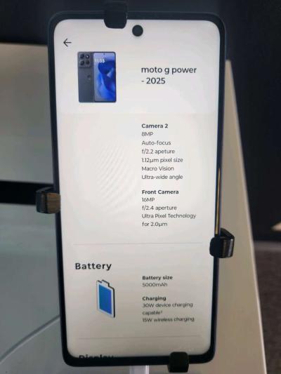 Motorola Moto G Power 2025 5G 128GB Blue - Thumbnail 3