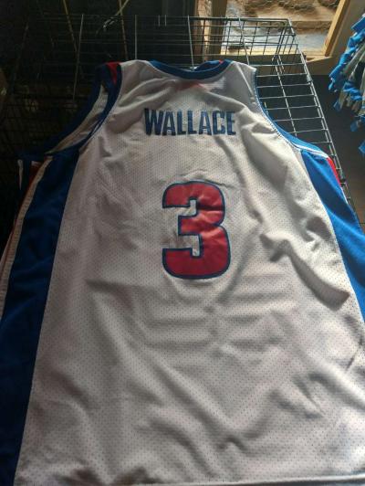 pistons jersey Wallace - Thumbnail 2