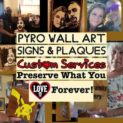 Pyro Wall Art Pyrography CUSTOM services