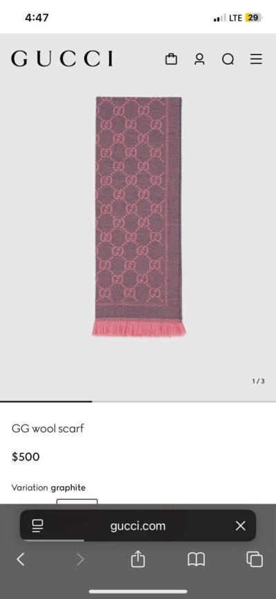 Gucci wool scarf - Thumbnail 2