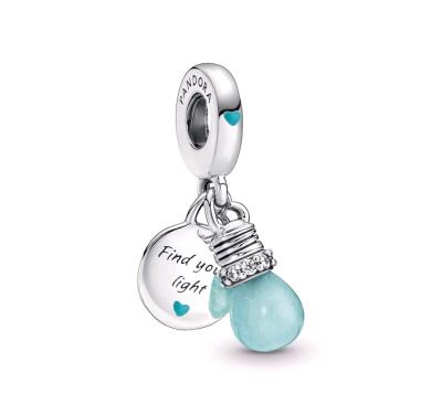 Glowinthedark Lightbulb Double Dangle Charm for Pandora brac - Austin, Texas