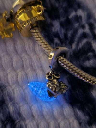Glowinthedark Hermit Crab Dangle Charm for Pandora bracelet - Thumbnail 3