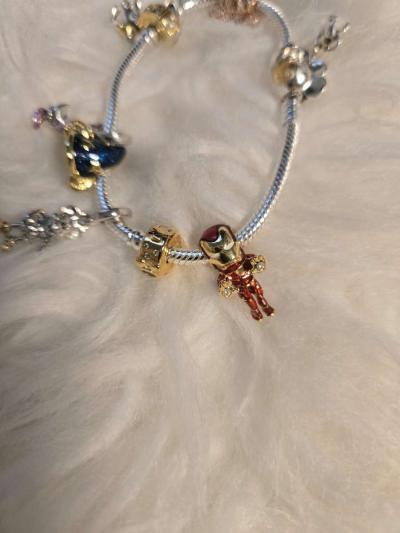 Marvel The Avengers Iron Man Charm 14k gold plating Pandora - Thumbnail 4