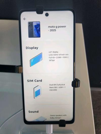 Motorola Moto G Power 2025 5G 128GB Blue - Thumbnail 4