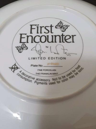 Franklin Mint First Encounter Glen Loates Tiger Porcelain Co - Thumbnail 4