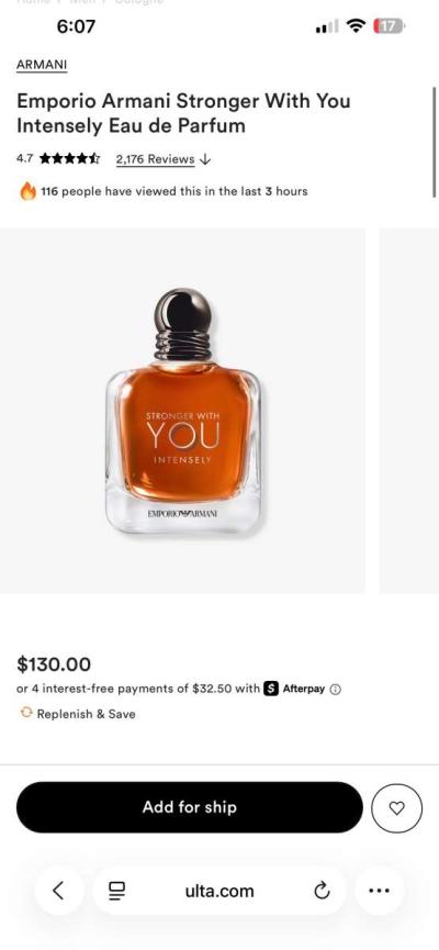 stronger with you intensely by gio Armani - Thumbnail 4