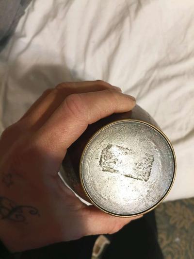 Japanese bronze vase with marblelized patina - Thumbnail 2