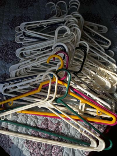 50 clothes hangers