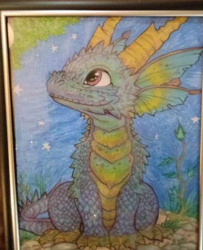pictures shaded and colored with gel pens - Thumbnail 1
