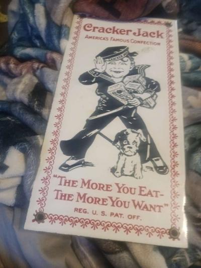 vintage Cracker Jack sign - Thumbnail 2