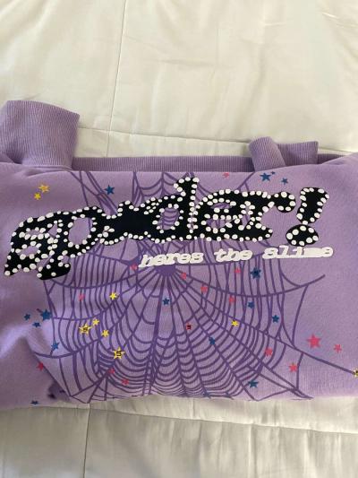 Purple Sp5der Hoodie - Thumbnail 4