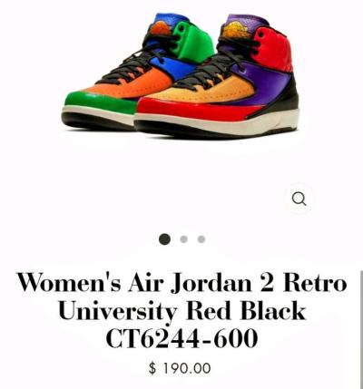 Womens Air Jordan 2 Retro - Thumbnail 1