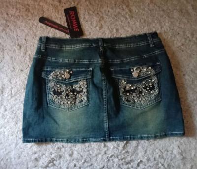 Dark DENIM mini shirt XL - Thumbnail 2