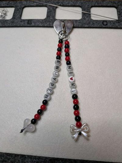 Handmade Enhypen inspired cell phone charm NiKi Ver - Thumbnail 4