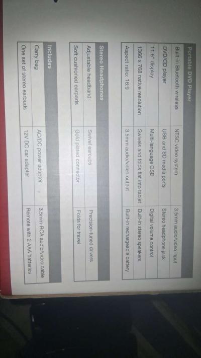 GPX Portable Bluetooth DVD Player - Thumbnail 2