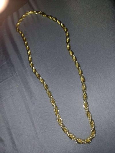 Gold rope chain - Thumbnail 4