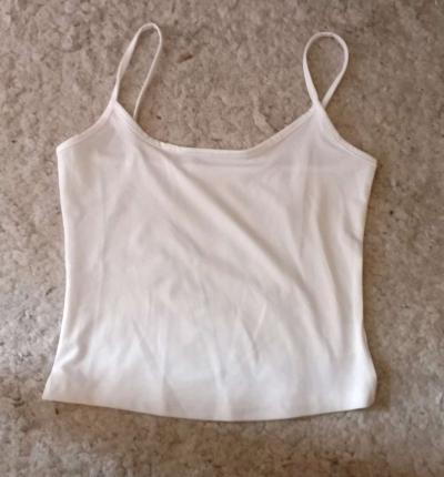white spaghetti strap camisole tank top Size S - Thumbnail 2