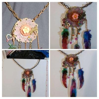 dreamcatcher made from you be resin and you be resin feather - Thumbnail 3