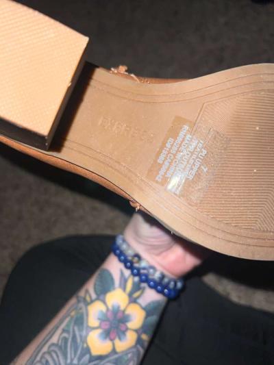 Express Brown Leather Ankle Booties - Thumbnail 2