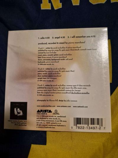 USED LIKE NEW Sarah McLachlan ADIA CD single - Thumbnail 2