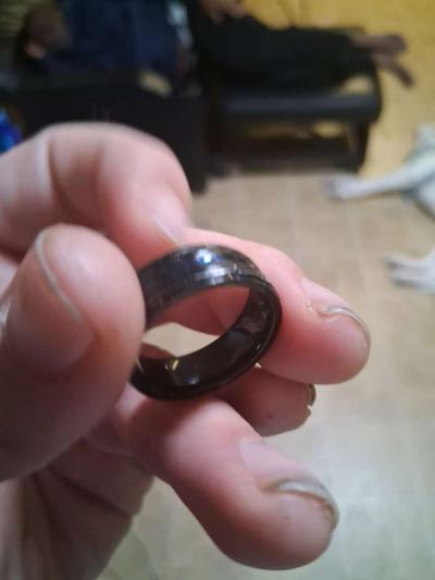 Wedding ring black and blue - Thumbnail 2