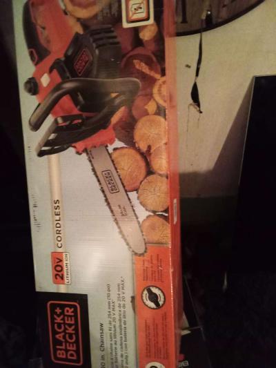 black and Decker chainsaw