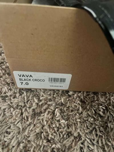 Steve Madden Glossy Black Croc Embossed Heeled Boots - Thumbnail 3