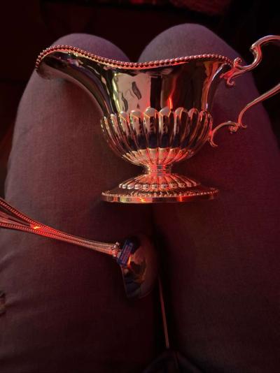 silver plated gravy boat - Thumbnail 3