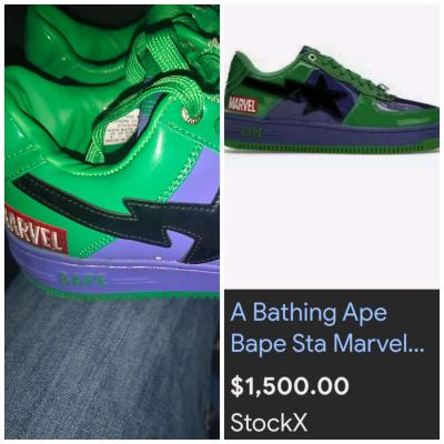 A Bathing Ape Bape Sta Marvel Comics Hulk - Thumbnail 1