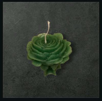 Green Rose Candle Set - Thumbnail 3