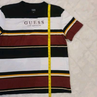 Guess Originals Tee TShirt Mens Large Embroidered Striped - Thumbnail 4