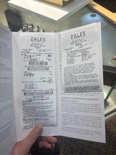 10k white gold bridal set size 7 - Thumbnail 3