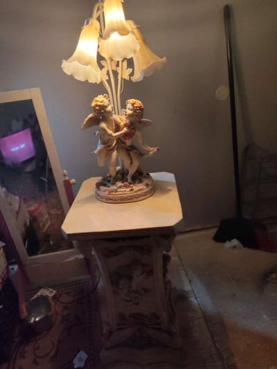 angel lamp with column - Thumbnail 5