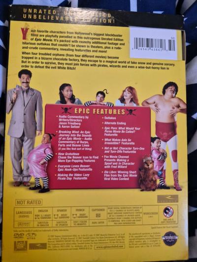USED Epic Movie UNRATED DVD - Thumbnail 2