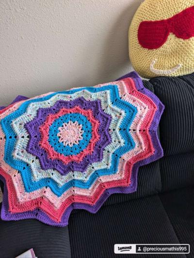 crochet blanket throw - Thumbnail 2