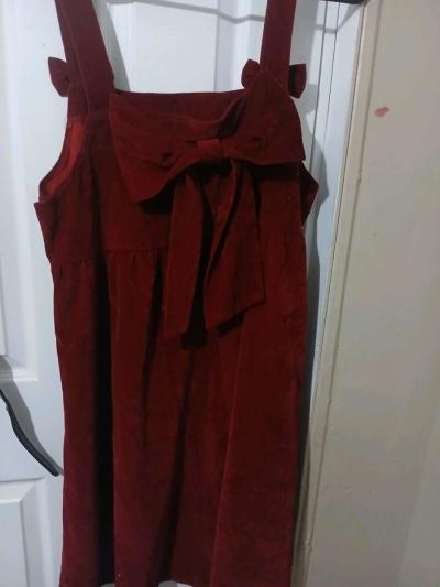 Sleeve less frock with cute bow - Thumbnail 3