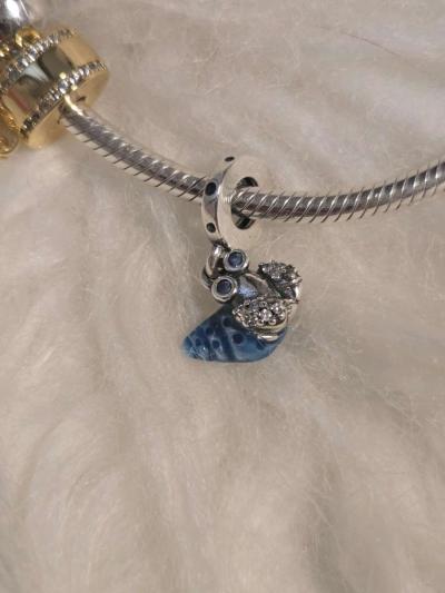 Glowinthedark Hermit Crab Dangle Charm for Pandora bracelet - Thumbnail 2